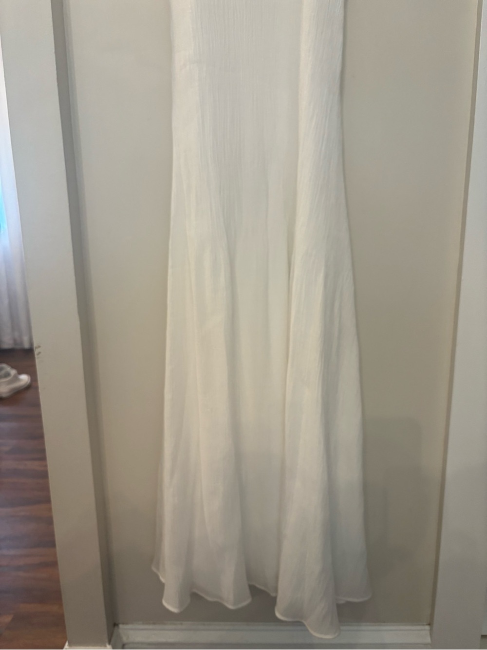 NWOT Zara White Maxi dress sz M - Picture 4 of 8